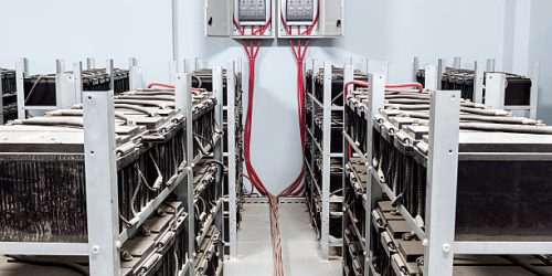 uninterrupted power batteries room.